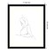 Nude Contour Sketch I by Ethan Harper Wood Framed Wall Art Print